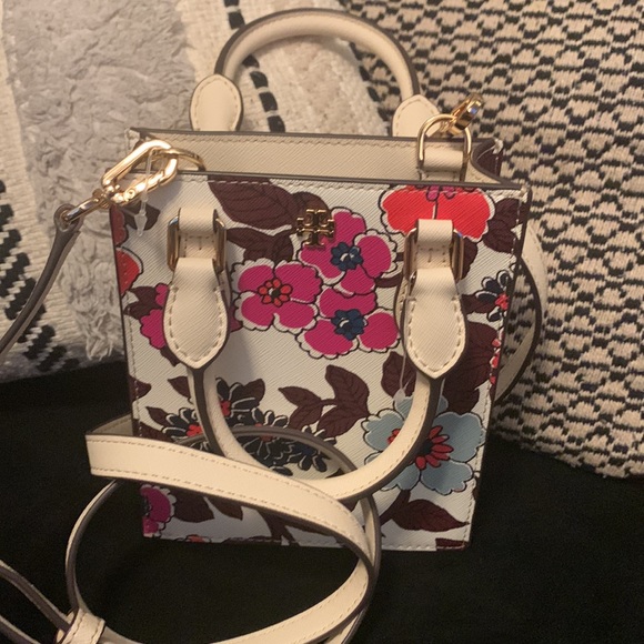 🌸NEW TORY BURCH EMERSON PRINTED MINI SHOPPER TOTE🌸 - Picture 11 of 16
